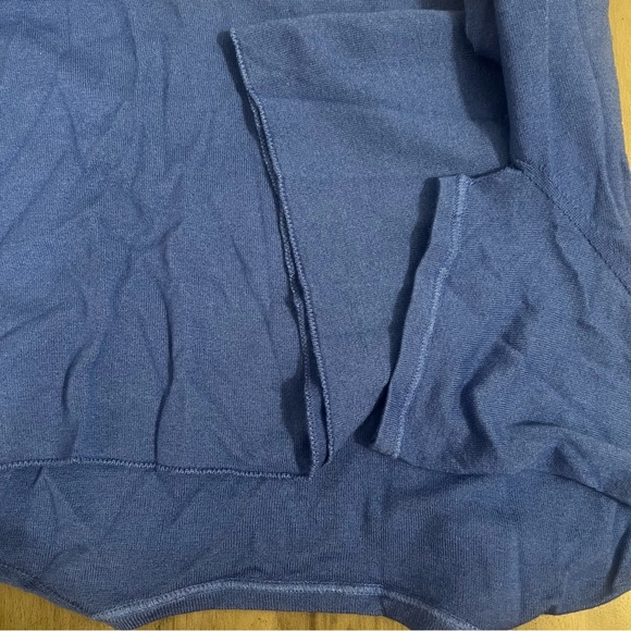 Majestic Filatures 100% Cashmere Short Sleeve Crewneck Sweater T-Shirt Blue 4 LG - Picture 8 of 11